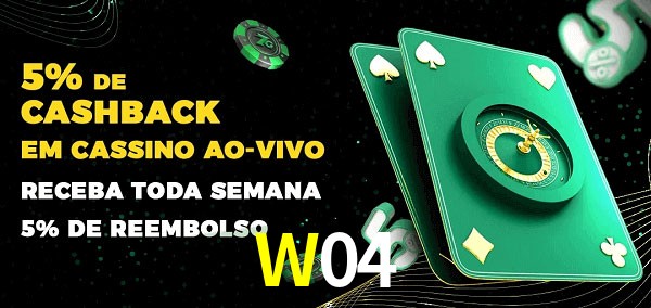 Promoções do cassino ao Vivo W04